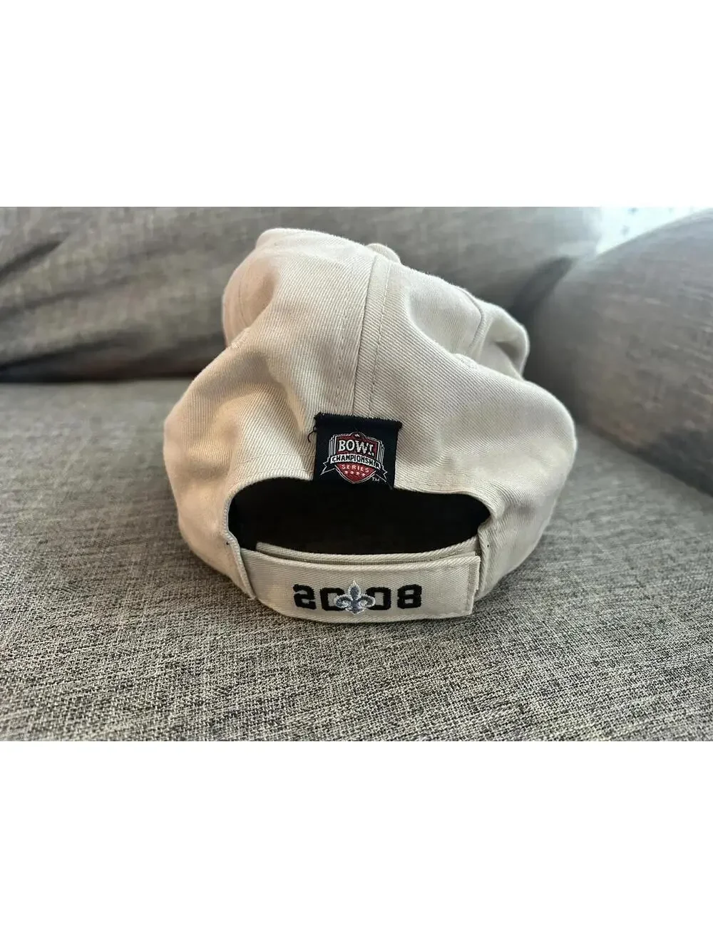 Allstate BCS Football Championship Game New Orleans Hat Cap Beige Strapback